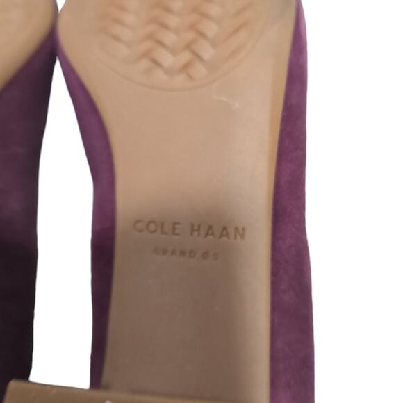 Cole Haan Plum Color Suede Shoes - Picture 6 of 7